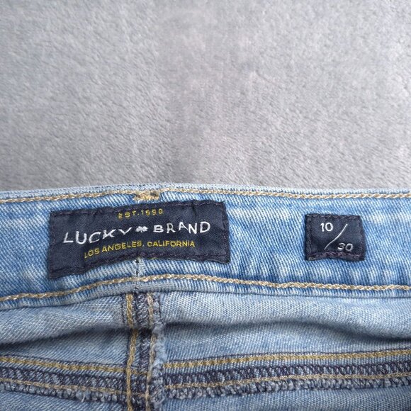 Lucky Brand Womens Lolita Skinny Ankle Jeans 10 Light Wash Mid Rise - Picture 9 of 10
